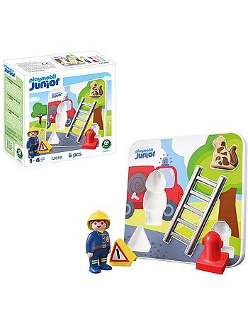 Playmobil junior 72088 puzzle pompiers