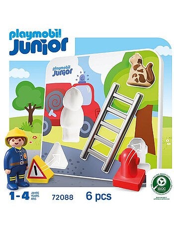 Playmobil junior 72088 puzzle pompiers
