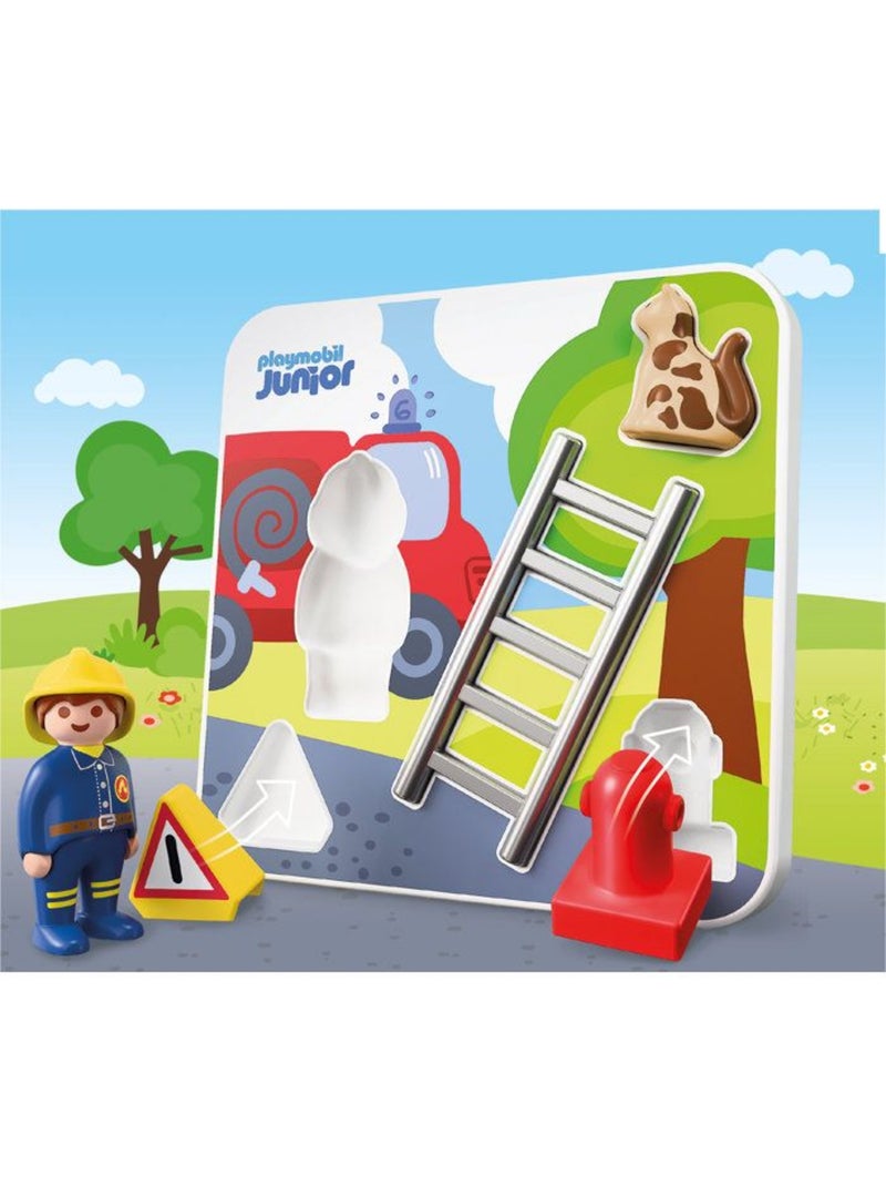 Playmobil junior 72088 puzzle pompiers N/A - Kiabi