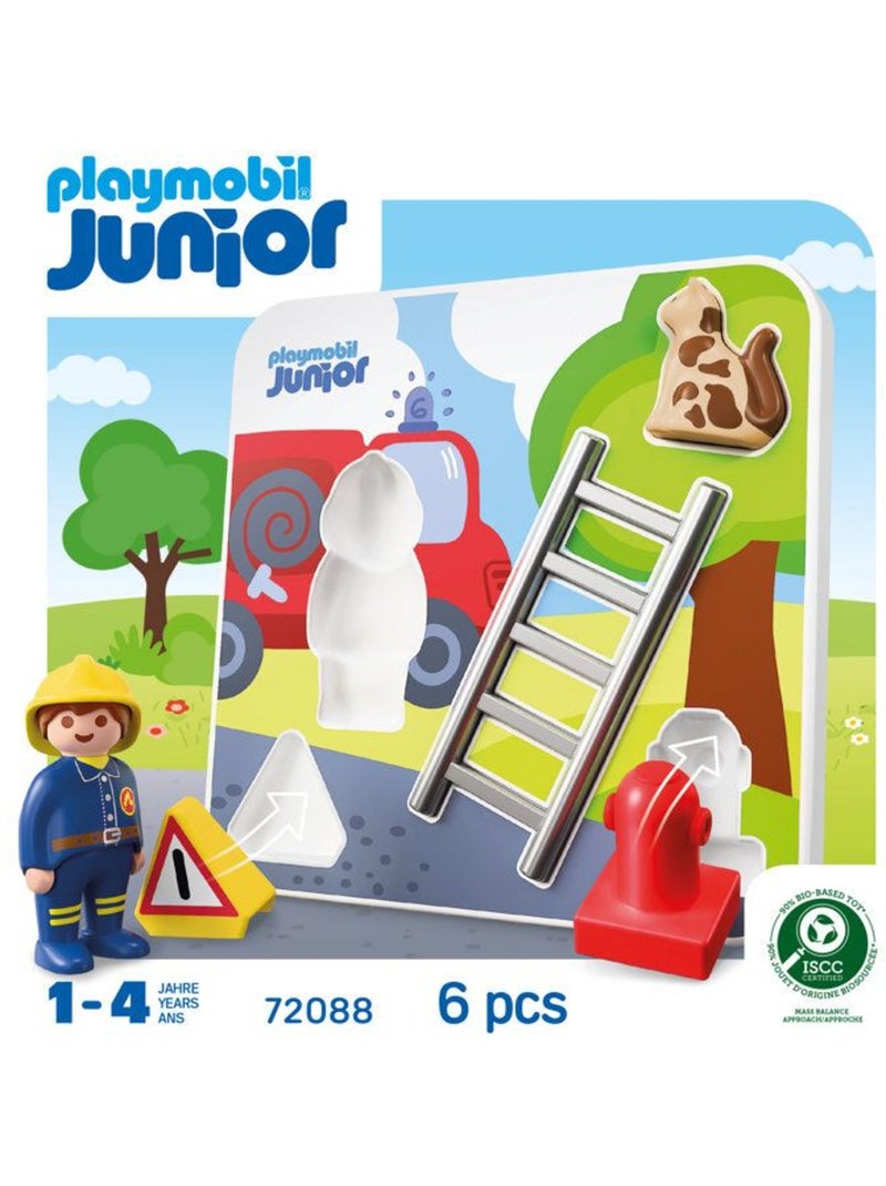 Playmobil junior 72088 puzzle pompiers N/A - Kiabi