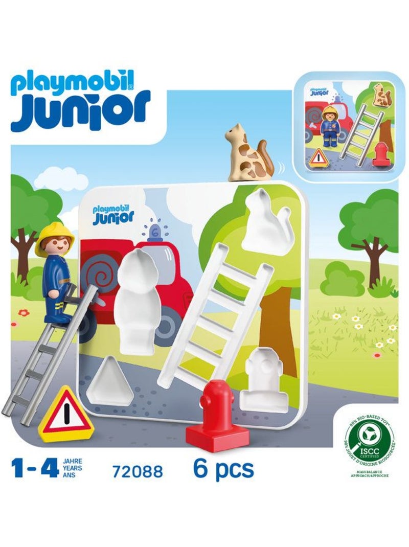 Playmobil junior 72088 puzzle pompiers N/A - Kiabi