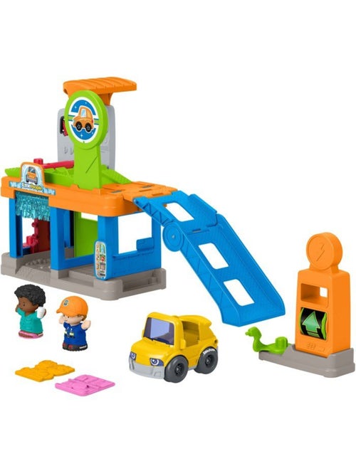 Playset - little people fisher-price - station lavage - 4 actions - véhicule inclus - Kiabi