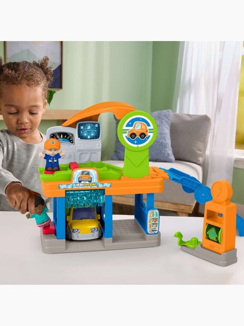 Playset - little people fisher-price - station lavage - 4 actions - véhicule inclus - Kiabi
