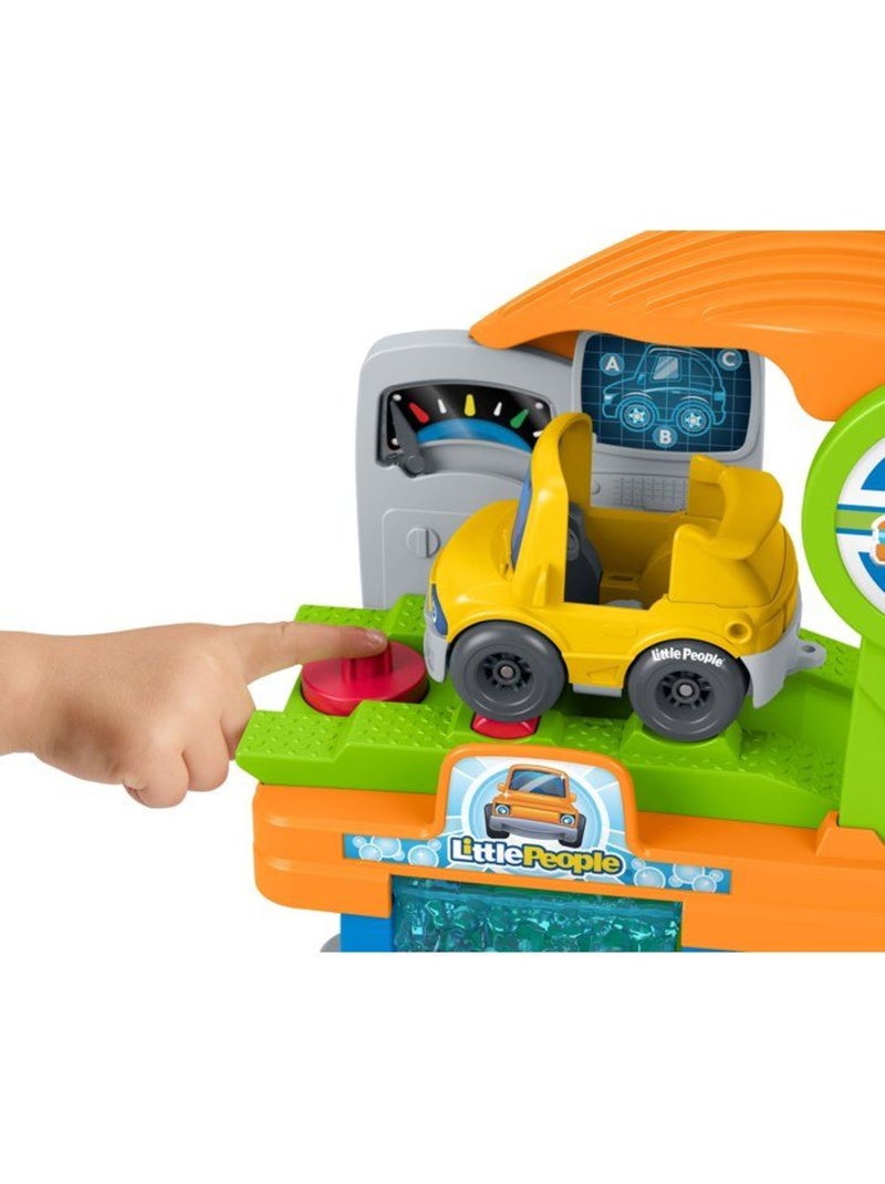 Playset - little people fisher-price - station lavage - 4 actions - véhicule inclus Multicolore - Kiabi
