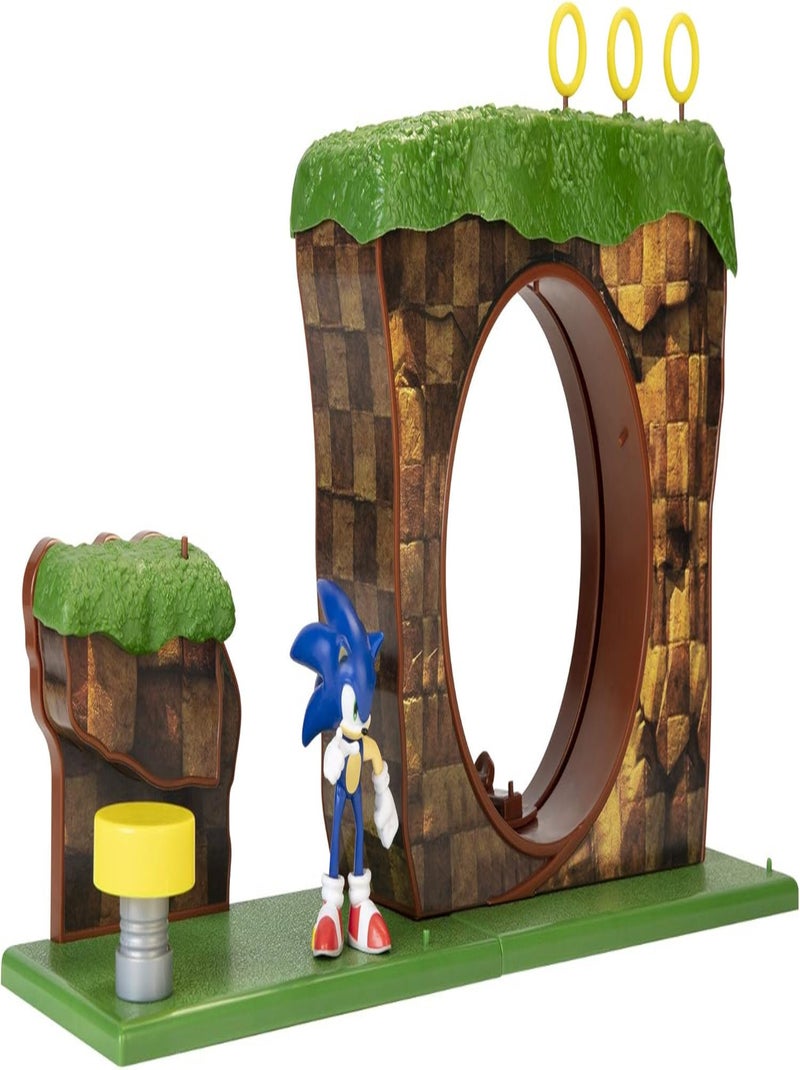 Playset - Sonic - Colline Verte - Jakks Pacific Multicolore - Kiabi