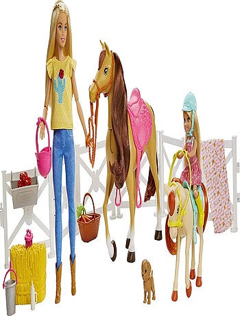 Playset Barbie Et Ses Chevaux - Mattel