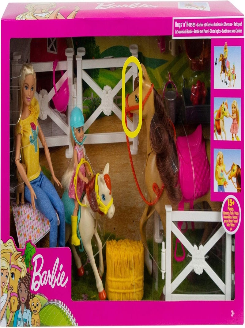 Playset Barbie Et Ses Chevaux - Mattel Multicolore - Kiabi