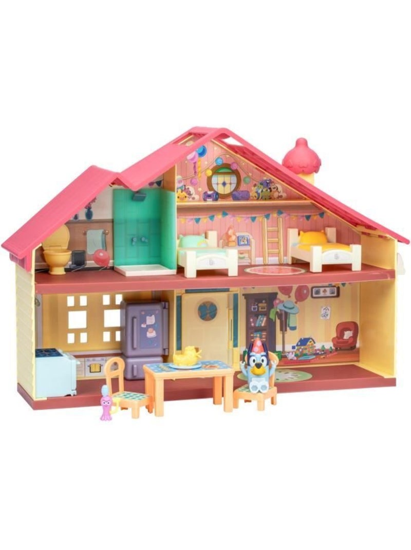 Playset maison anniversaire avec figurine + 13 accessoires - BLUEY Bleu - Kiabi