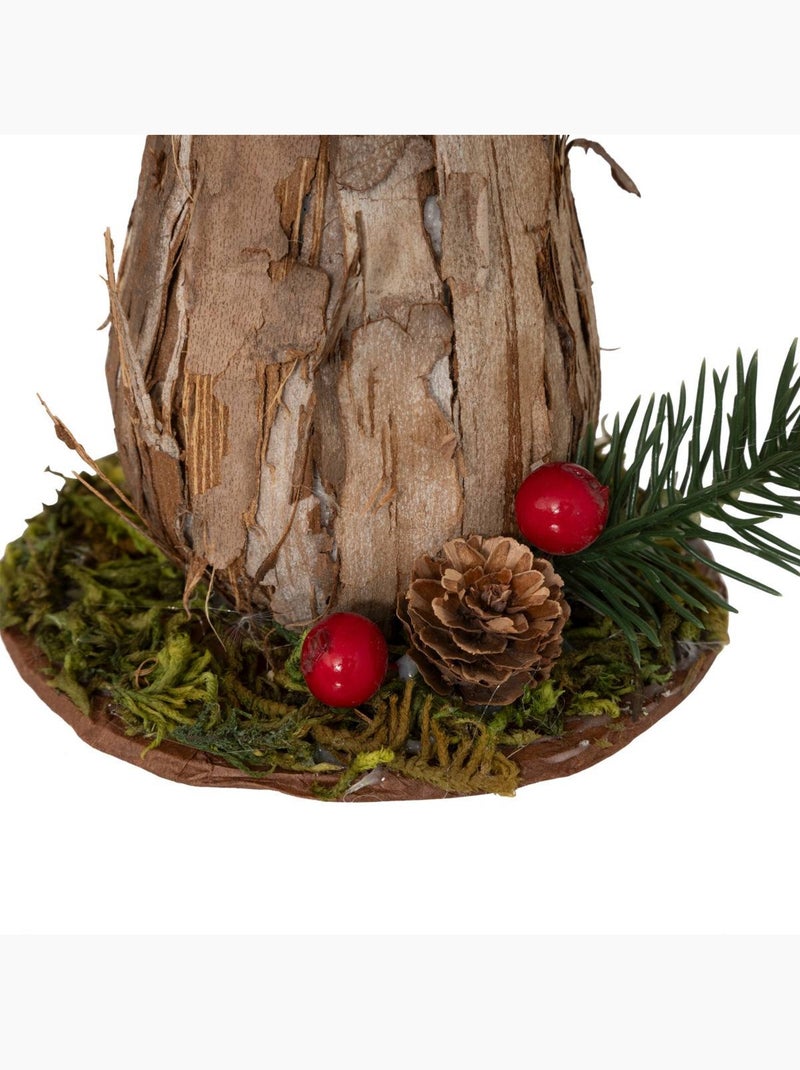 Plf champignon ecorce h18cm Marron - Kiabi