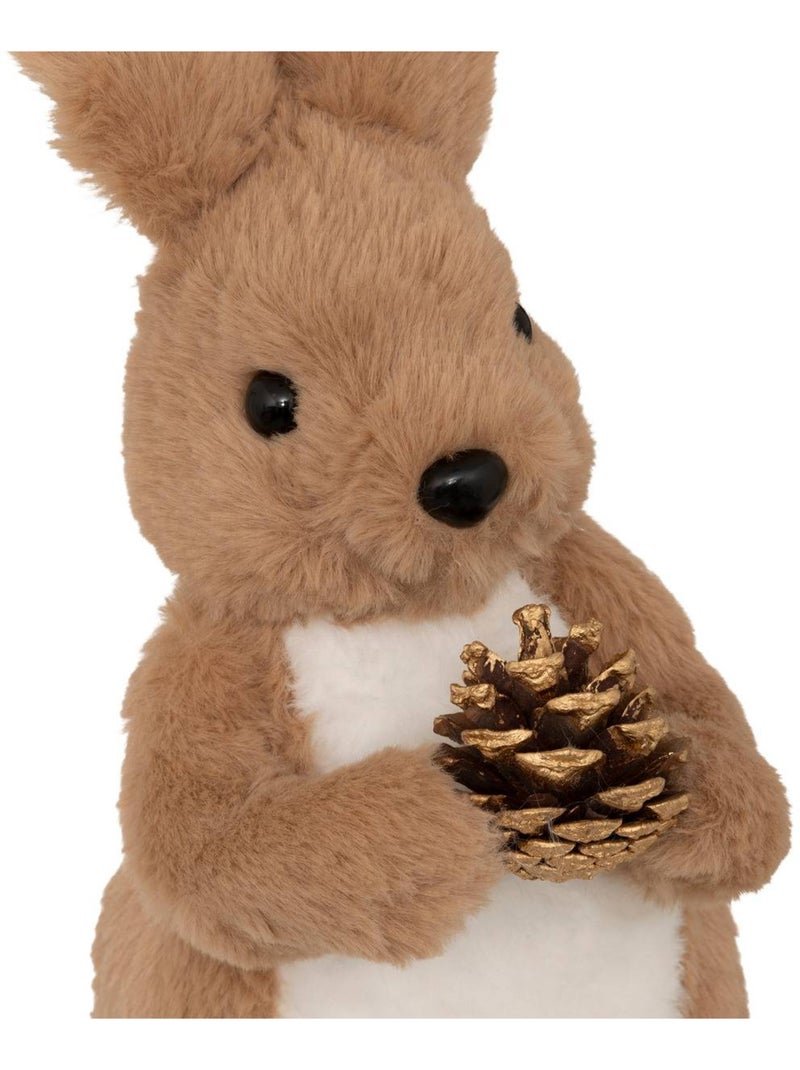 Plf lapin fourrure pdp h31cm Marron - Kiabi