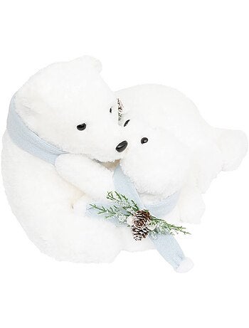 Plf ours bebe echarpe bleu l50