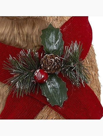 Plf ours bois bonnet h75cm