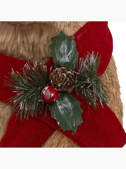Plf ours bois bonnet h75cm - Kiabi