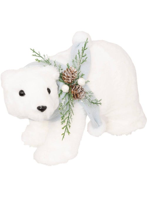 Plf ours echarpe bleu l33cm - Kiabi