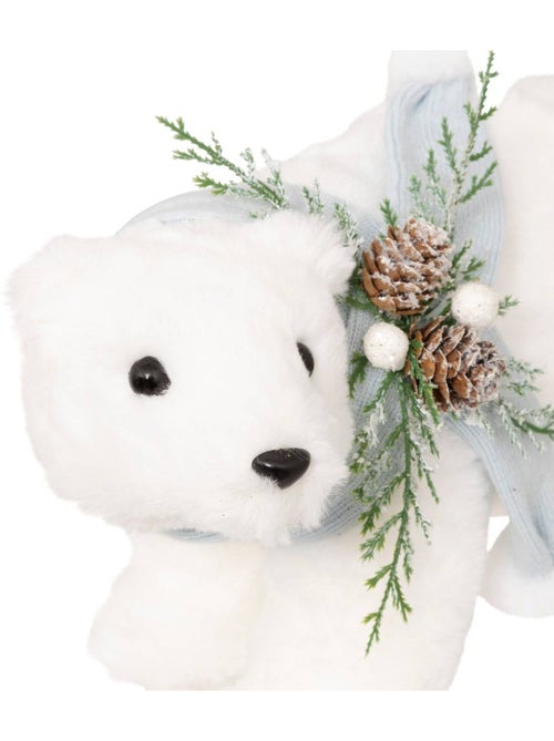 Plf ours echarpe bleu l33cm - Kiabi