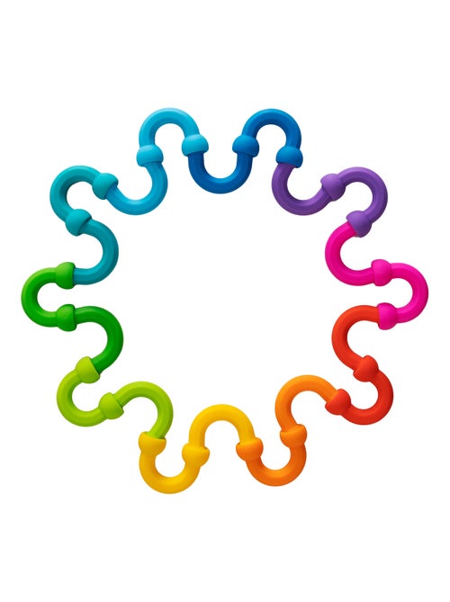 Plip links - 10 anneaux arc-en-ciel en silicone  - dès 3 ans - Kiabi