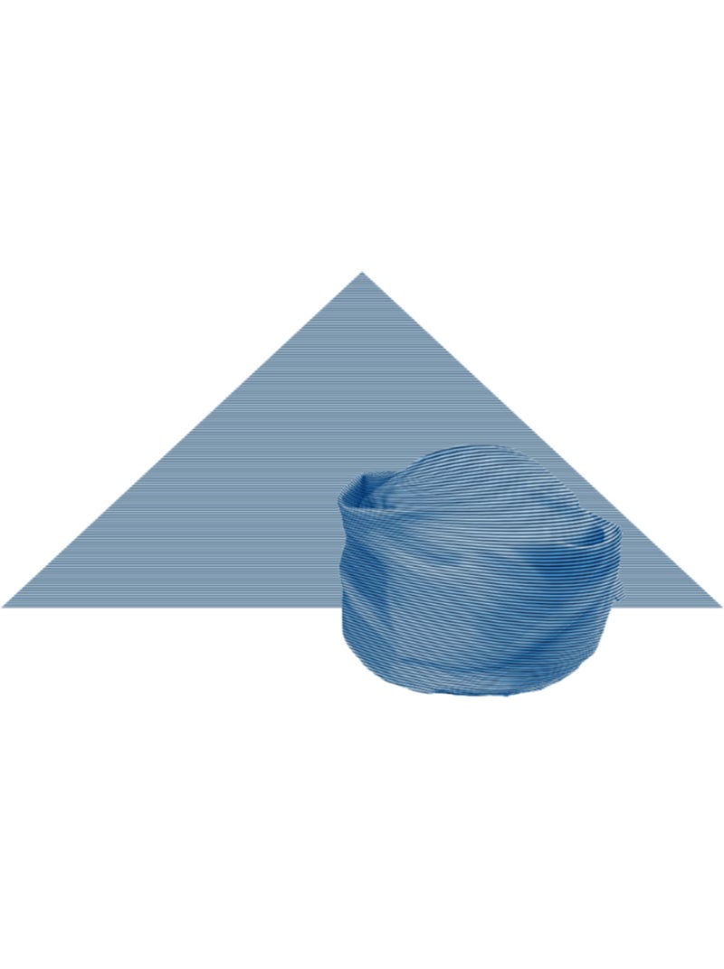 Plouf! Bandana de plage Anti-UV Blanc Bleu - Kiabi