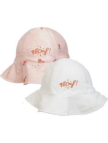 Plouf! Bob de plage Anti-UV réversible - Filles