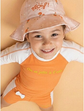 Plouf! Bob de plage Anti-UV réversible - Filles