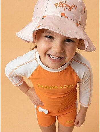 Plouf! Bob de plage Anti-UV réversible - Filles