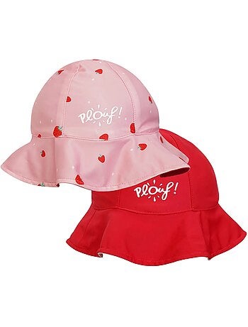 Plouf! Bob de plage Anti-UV réversible - Filles