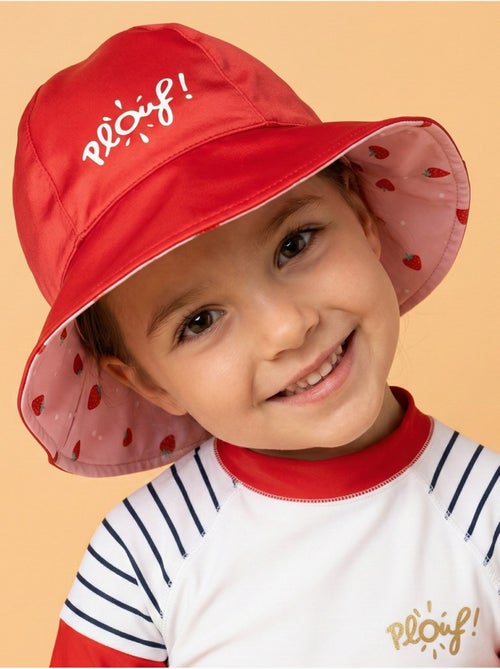 Plouf! Bob de plage Anti-UV réversible - Filles - Kiabi