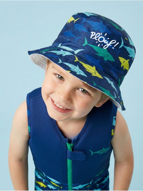 Plouf! Bob de plage Anti-UV réversible - Garçons - Kiabi