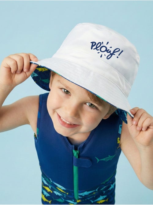 Plouf! Bob de plage Anti-UV réversible - Garçons - Kiabi