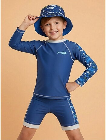 Plouf! Bob de plage Anti-UV réversible - Garçons