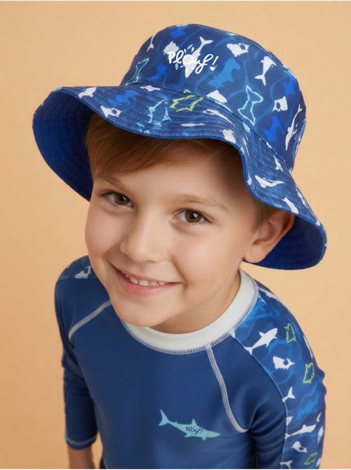 Plouf! Bob de plage Anti-UV réversible - Garçons - Kiabi