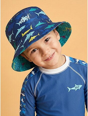 Plouf! Bob de plage Anti-UV réversible - Garçons