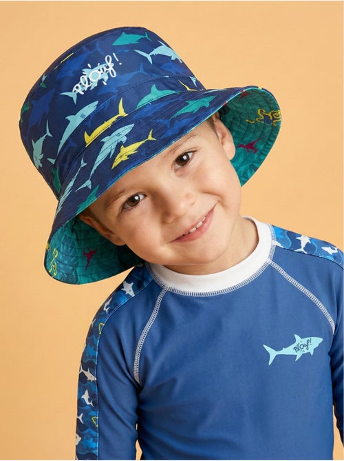 Plouf! Bob de plage Anti-UV réversible - Garçons - Kiabi