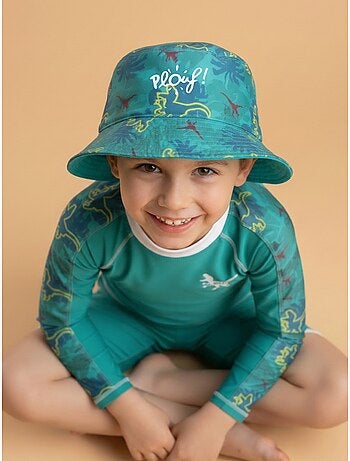 Plouf! Bob de plage Anti-UV réversible - Garçons