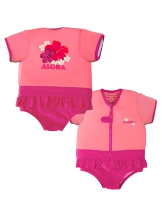 Plouf! Maillot de Bain Aloha Enfant avec Flotteurs