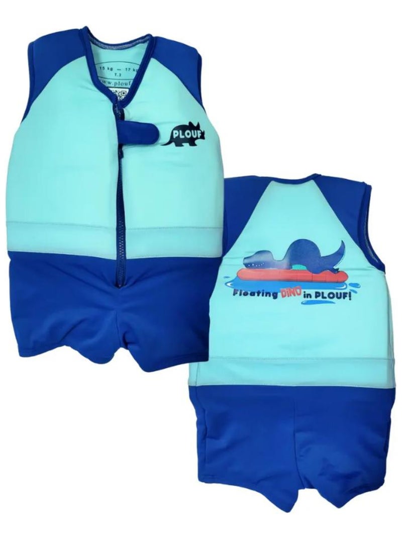 Plouf! Maillot de Bain BB Trex Enfant avec Flotteurs - Accessoire de Natation Garçon Bleu - Kiabi