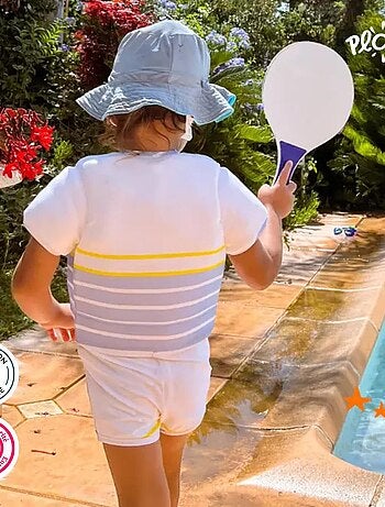 Plouf! Maillot de Bain Corsaire Enfant avec Flotteurs - Accessoire de Natation Fille