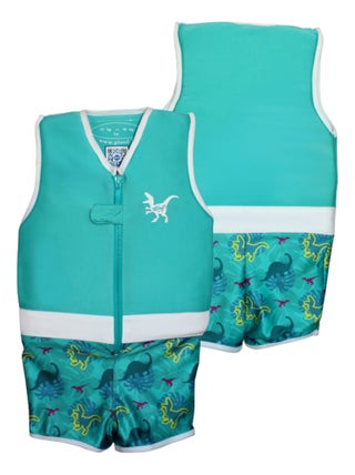 Plouf! Maillot de Bain Dinosaurus Enfant avec Flotteurs