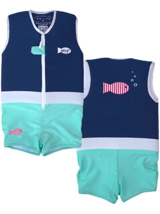 Plouf! Maillot de Bain Fishy Enfant avec Flotteurs