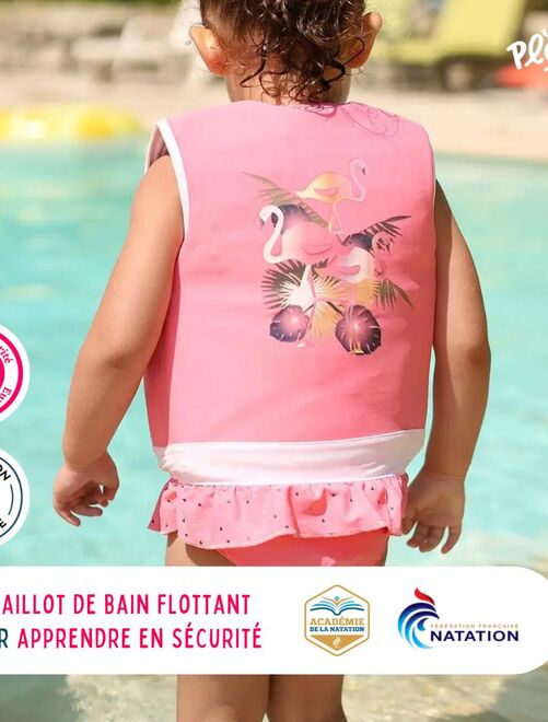 Plouf! Maillot de Bain Flamingo Enfant avec Flotteurs - Accessoire de Natation Fille - Kiabi
