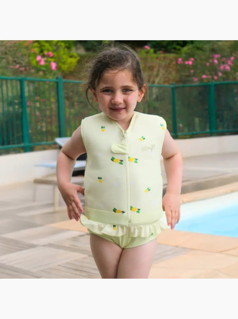 Plouf! Maillot de bain flottant Enfant - Agrume Jaune - Kiabi
