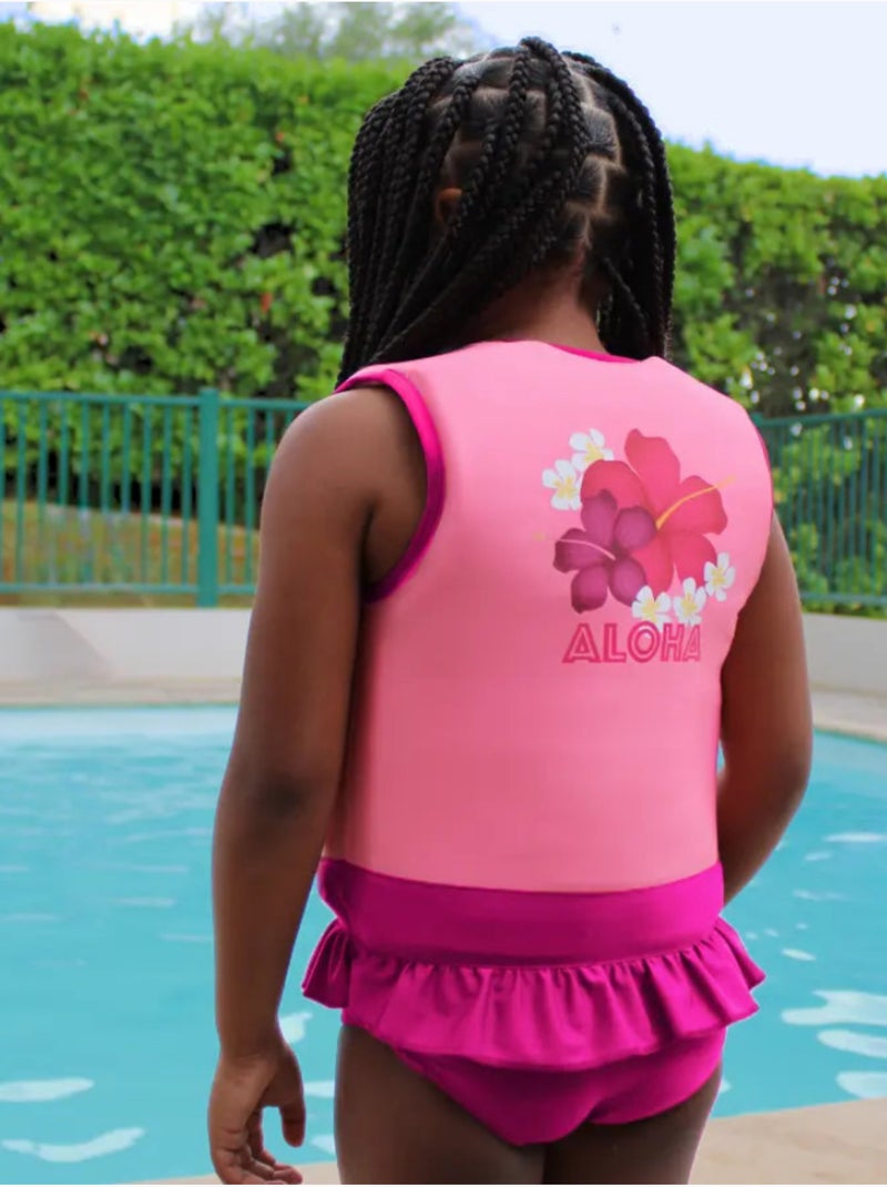 Plouf! Maillot de bain flottant Enfant - Aloha Rose - Kiabi