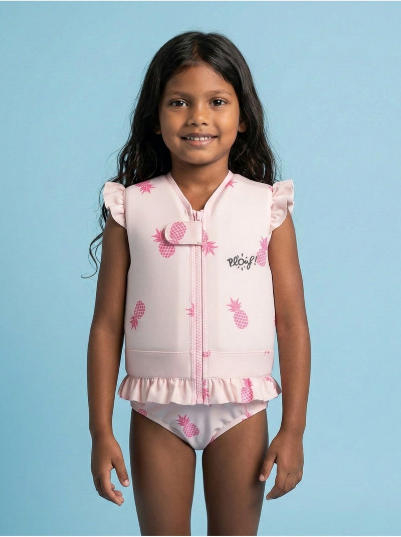 Plouf! Maillot de bain flottant Enfant - Ananas Beige - Kiabi