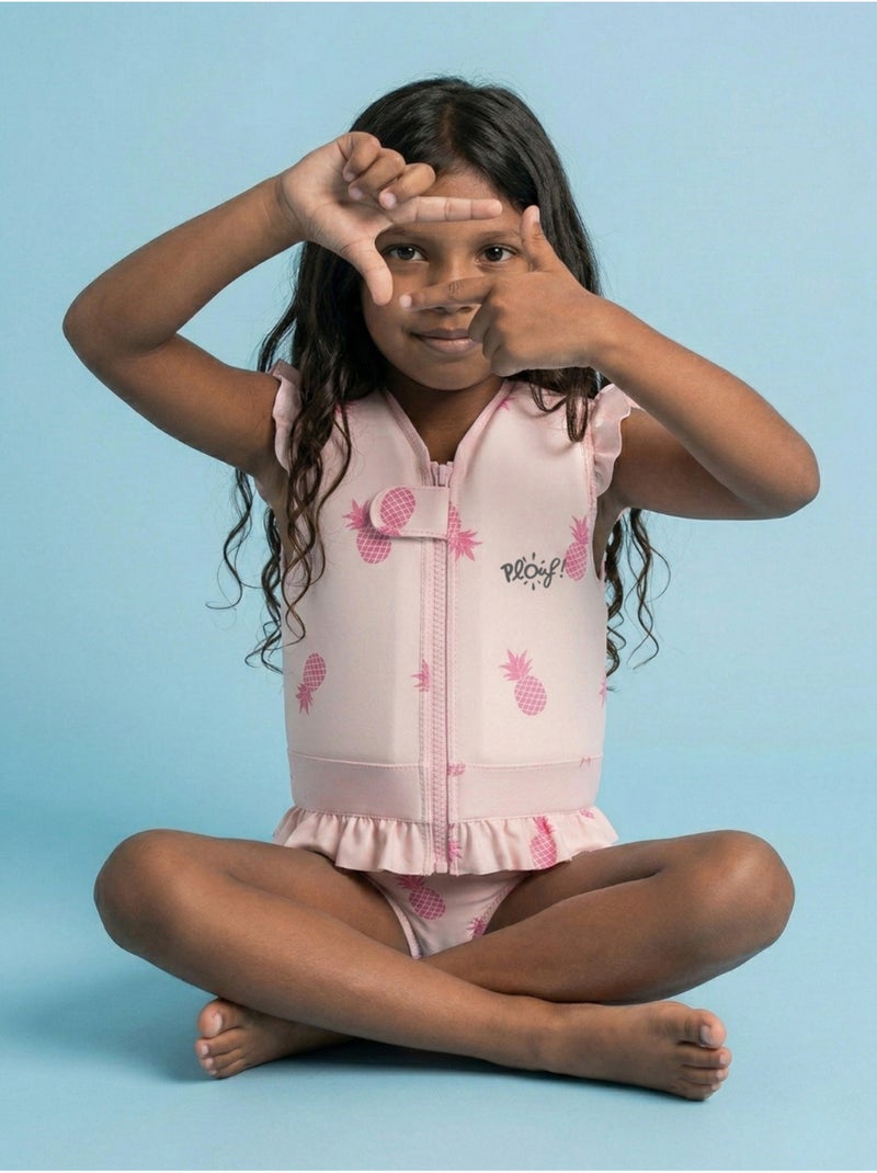 Plouf! Maillot de bain flottant Enfant - Ananas Beige - Kiabi
