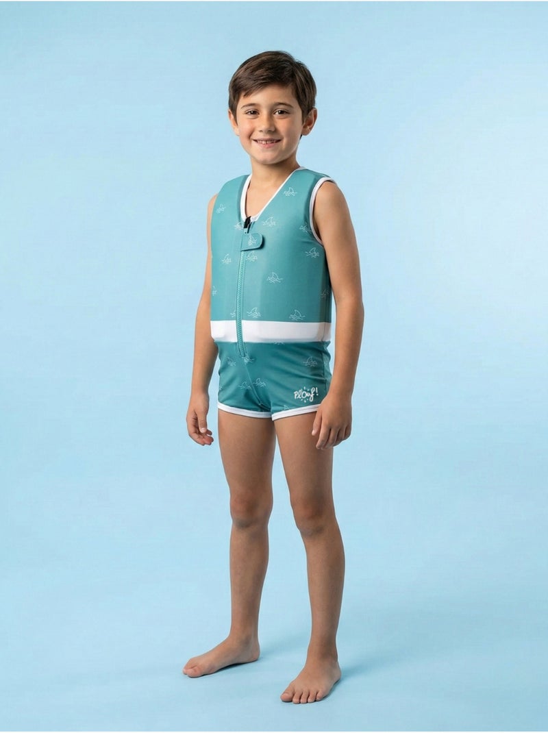 Plouf! Maillot de bain flottant Enfant - Baby Shark Vert - Kiabi