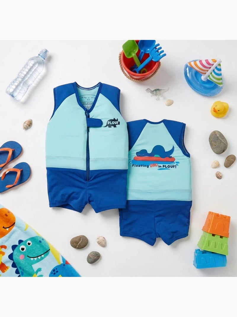 Plouf! Maillot de bain flottant Enfant - BB Trex Bleu - Kiabi