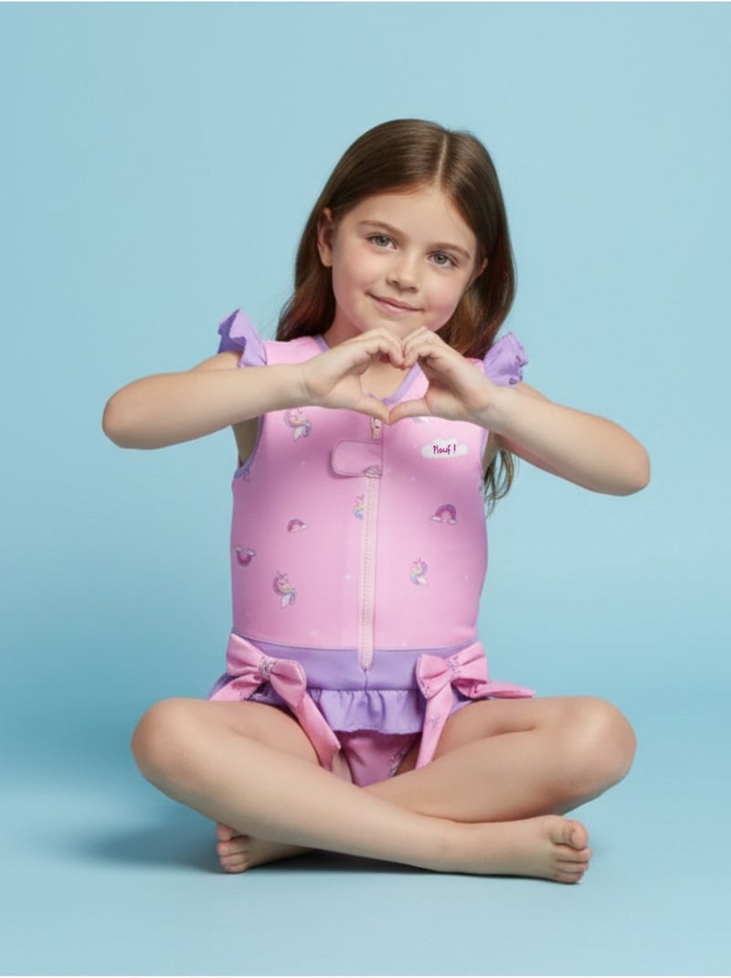 Plouf! Maillot de bain flottant Enfant - Celeste Rose - Kiabi