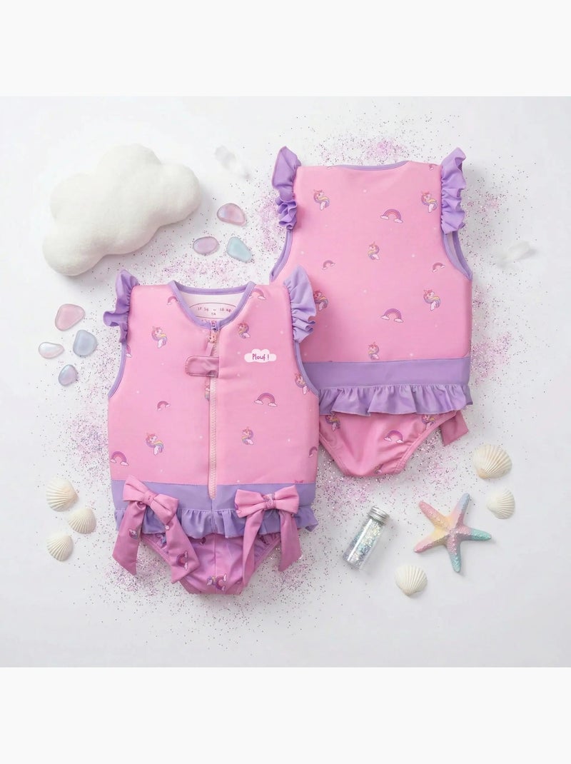 Plouf! Maillot de bain flottant Enfant - Celeste Rose - Kiabi