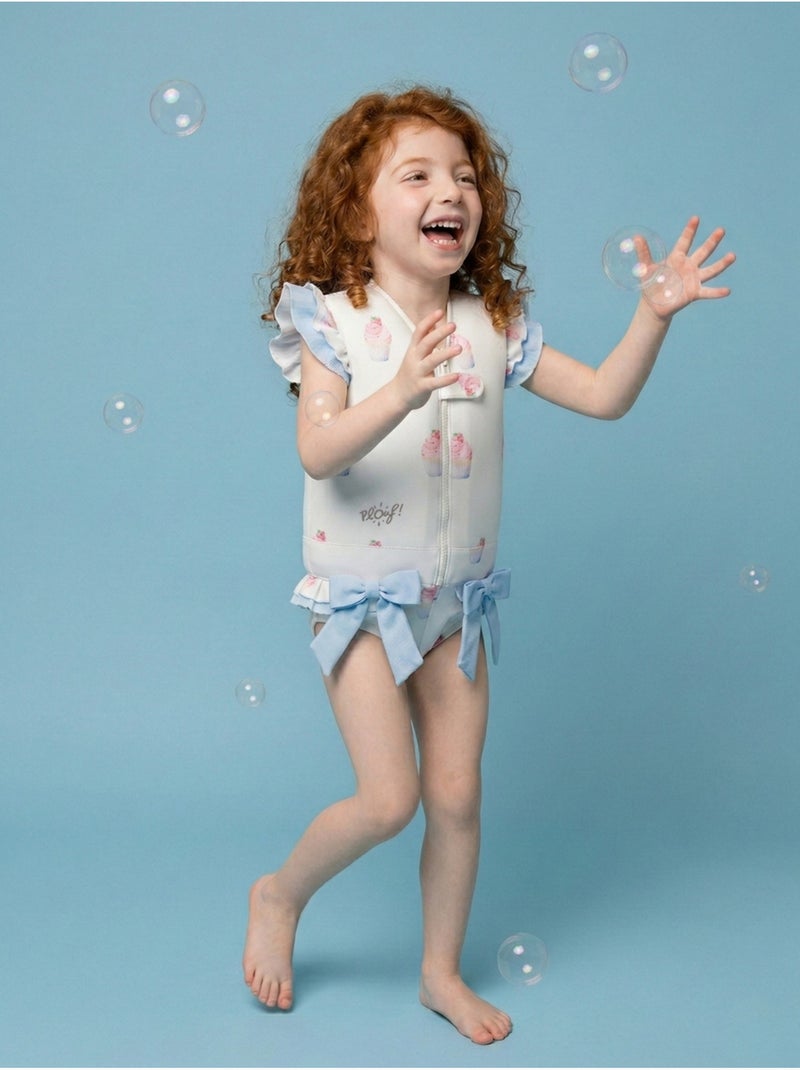 Plouf! Maillot de bain flottant Enfant - Charlotte Blanc - Kiabi