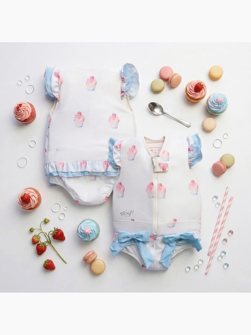 Plouf! Maillot de bain flottant Enfant - Charlotte Blanc - Kiabi