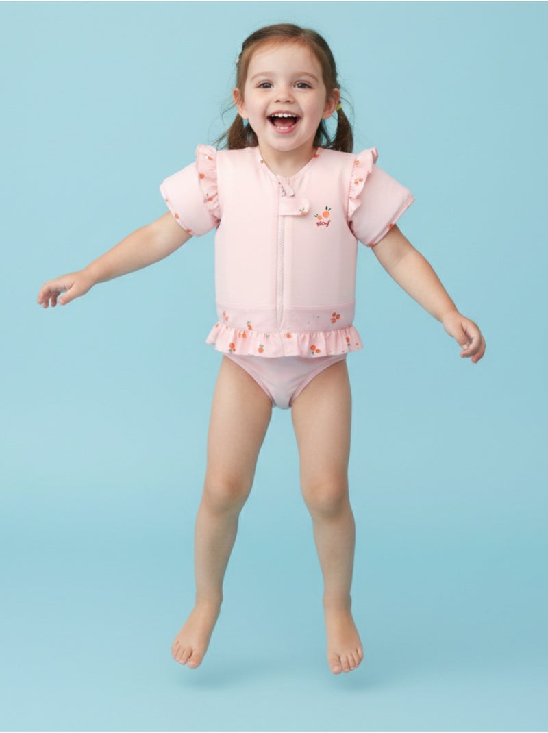 Plouf! Maillot de bain flottant Enfant - Clemousse Orange clémentine - Kiabi